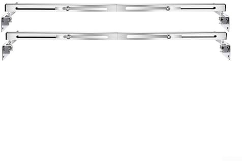 Juego de soportes de montaje para fregadero de alta resistencia con varilla de soporte dedicada para una instalación segura de lavabos grandes de verduras (51-80 cm)