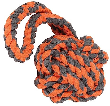 Nuts for Knots Extreme Rope Tugger Dog Toy Durable Strong Tough Fun Interactive Chewing Outdoor Playing Fetch Retrieve for Small Medium Large Breeds
