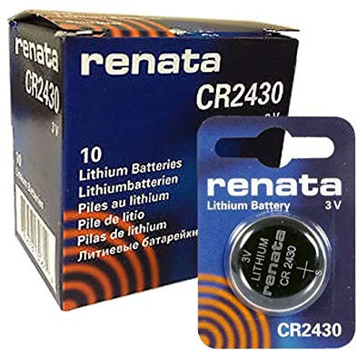 Renata Lot de 10 piles au lithium CR2430 remplace DL2430, BR2430