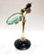 Antiker Messingständer mit verstellbarem Ständer, 10,2 cm Vergrößerungsglas, Vintage, nautische Tischdekoration, Lupe für Büro