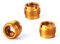 lasenersm Microphone Stand Adapter, 3 Pieces 5/8'' Male to 3/8'' Female Threaded Nut Screw Adapters, Golden