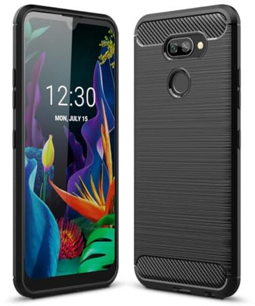 König Design Handhülle kompatibel mit LG K40S Schutzhülle Case Cover Cartbon Optik Schwarz