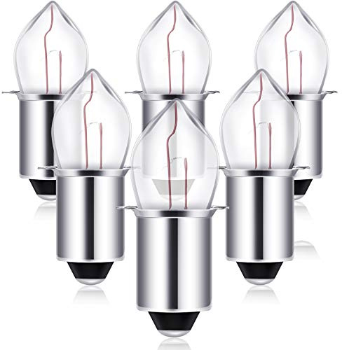 6 Pieces 6-Volt/ 4D-4.8-Volt 0.75A Bayonet Base Krypton Replacement Bulb Flashlight Bulbs
