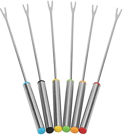 Ensemble de fourchettes à fondue, fourchettes à fondue, fourchettes à fondue en acier inoxydable, fourchettes à fondue au fromage, fourchettes à fondue au chocolat pour fondue au fromage