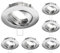 ledscom.de 6 Stück Deckeneinbaurahmen CIRC, rund, schwenkbar, aluminium matt