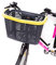 Urban Prime Unisex – Erwachsene Cestino Bici fahrradkorb, Schwarz und Gelb, Einheitsgröße