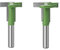 2 Pièces 8mm Tige T-Slot Cutter Fraise Manche En Acier Rainurage Fraisage Moulins À Bois Tige Trou De Serrure Routeur Bits Bois Boulon Hexagonal Rainurage Fraises Ensemble (28mm x 8mm)
