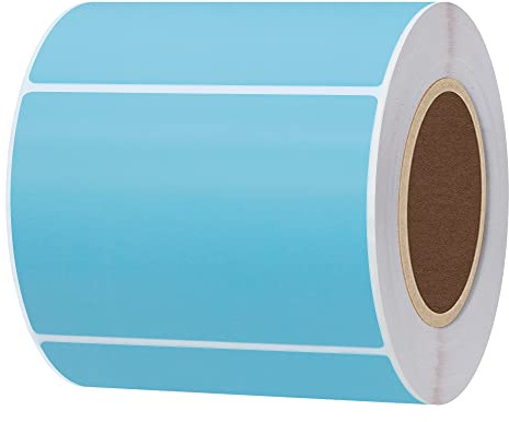 Hylabelest Direct Thermal Labels Address Label for UPC Barcodes White Address Shipping Labels Compatible with Printer Zebra Desktop Printers (Light Blue, 76×51mm)