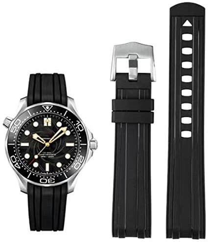 AIYIRUO Uhrenarmband für 20mm Omega x Swatch MoonSwatch Kieselgel Silikon 20mm 22mm Weich Wasserdich Armband für Uhren für Omega Seamaster 300 SpeedMaster De Ville OMEGA Ocean Universe