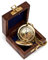 NKlaus Bussola a forma di orologio da tasca in ottone da 5cm in scatola di legno Orientamento 11674