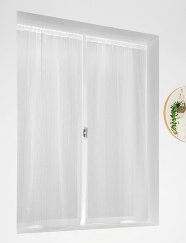 LINDER Coppia di vetri Scala bianco azzurro in 60 x 140 cm
