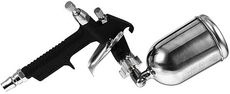 DOITOOL 1stk Lackierpistole Lackiermaschine Pneumatische Airbrush Farbspritzgerät Aus Edelstahl Sprühgerät Für Wandfarbe Farbspritzgerät Aus Metall Rostfreier Stahl Drinnen Sprühflasche