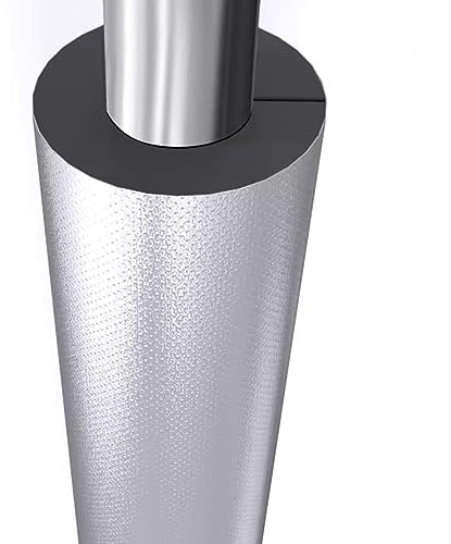 Rohrisolierung isolierung Wasserrohr Isolierfolie Für Kaltes Wetter Im Freien, Aluminiumfolien Schaumrohrisolierung Selbstklebende Schutzabdeckung Für Kupferrohre ( Color : Inner Dia , Size : 110mm(4