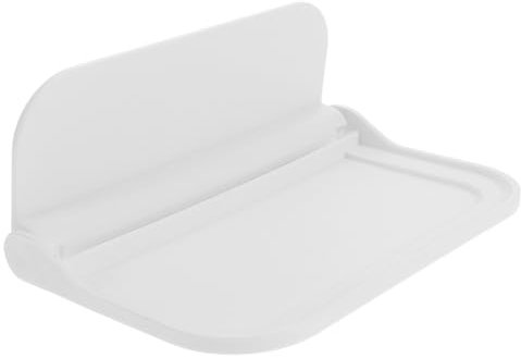 BIUDECO Foldable Floating Wall Shelf Adhesive Wall Mounted Rack for Storage and Organization Compact Design for Bathroom Living Room and Bedroom Size