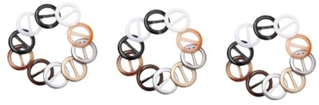 STOBOK 60stücke Runde Resin-schalclips Für Kleidung Shirts Und Hüte Verstellbar Zufälligen Farben Für Diy-projekte Innendurchmesser Für Kreative Outfits