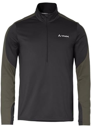 Vaude Herren Mens Livigno Halfzip Ii Pullover, Black/Khaki, XXL EU