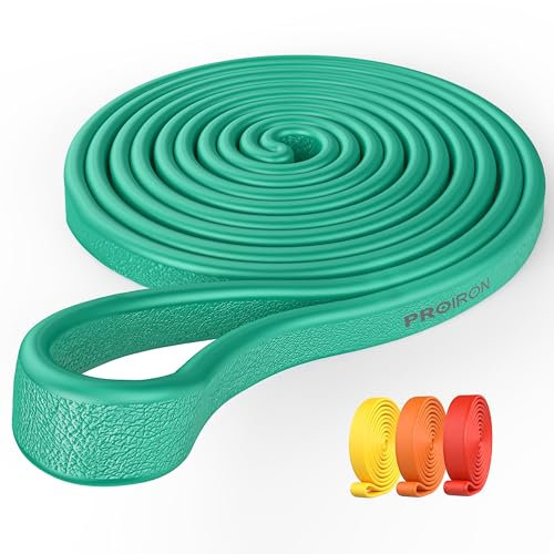 PROIRON Banda Elástica de Resistencia- Goma Dominadas de Caucho Natural para Estiramiento, Levantamiento de Potencia, Yoga, Pilates (Verde 10-25KG)