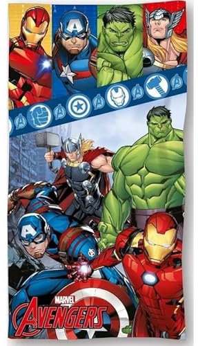 arlis Drap De Plage Avengers Marvel Ou Serviette De Bain Avengers Marvel 70 X 140 Cm en Coton (Drap de Plage A)