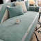 ZCXRYFL Universeller Sofabezug FüR Leder/Holz/Stoff 1 2 3 4-Sitzer Jacquard- Chenille Couch üBerzug L U-Form Eckcouch Sofa ÜBerwurfe Luxus Balkon Decke FüR Katzenkratzfest(90X210cm,Green)