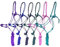 OR S-LINE Reithalfter, Knotenhalfter Set inkl. Strick für Bodenarbeit Full/Warmblut für Pferde Knotenhalfterset mit Stricklänge 2,80m (lila)