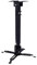 Ceiling Mount Support de Projecteur Jusqu'à 15 kg, pour Projecteur Inclinable +- 25 °, Hauteur Réglable 430 mm - 650 mm, Universel Support de Plafond, Montage Mural et au Plafond, Noir