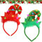 Seasboes Weihnachten Haarreif, 2 Stück Weihnachts Kopfschmuck, LED Elfenhut Weihnachts Haarreif, Elfenhut Stirnband, Weihnachten Haarreif für Kinder, Erwachsene für Weihnachtsbedarf und Urlaubspartys