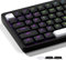 GMKWTL XVX Low Profile Black Keys, Shine Through PBT Double Shot Keyboard Keys Compatibility 60% 75% 80% 85% 100% MX Mechanical Switches
