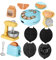 TOBBOMEY 1 Satz Brotmaschine Miniaturmöbel Puppenstubenmöbel Maßstab 1 12 Mini-Toaster Miniatur-puppenhauszubehör Spielküchen-spielset Toaster-zubehör Miniküche Kindertoaster Plastik