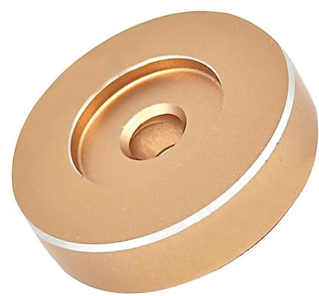 HOMSFOU 45 7 7 Inch Single Adaptor Golden Adapter for 7 Inch Vinyl Vinyl Record Player Adapter for Turntable Aluminum