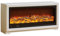 Muebles TV con Chimenea, Mesa Television Salon Centro de Entretenimiento de Consola, Mueble de TV Independiente Decoración del Hogar, Efecto de Llama(White,47.2in)