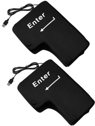 Vaguelly Enter Key Pillow Giant Size Memory Foam Toy Ergonomic Desk Nap Pillow for Office