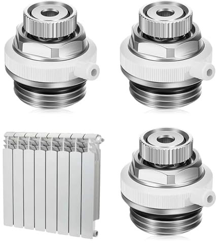 Vanne de purge Automatique, Purgeur de Chauffage Automatique 1/2, Radiateur Purgeur de Radiateur pour Laiton Auto-ventilé Vanne de Radiateur Purgeur Automatique (Style 3)