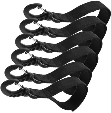 KOMBIUDA 6pcs Boat Tie Hooks Kayak Mooring Hooks Plastic Sturdy Docking Fixed Buckles for Kayak Paddle Holder Outdoor Marine Accessories Random Style