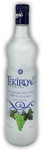 Tekirdag RAKISI IN KUPFERBLASEN DESTILLIERTER 100% IGER TRAUBEN-RAKI 1x0,7l Raki mit 45% vol. Hergestellt in der Türkei (Packung mit 6)