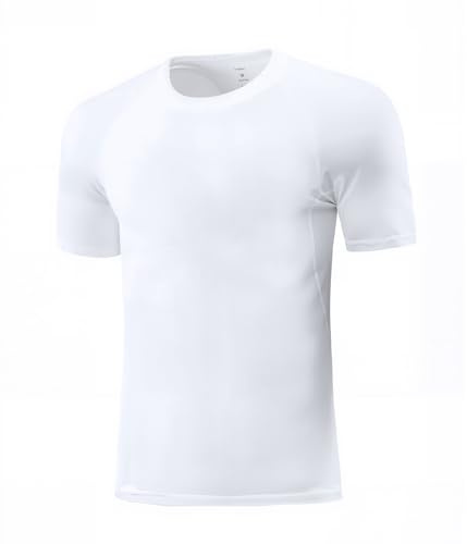 Towintec Boys' Base Layer Top Short sleeve Quick Dry Compression Shirts Athletic Sportswear Undershirts Breathable TeeTops Lightweight Wicking Fit T Shirt for Running Gym Soccer Basketball Football