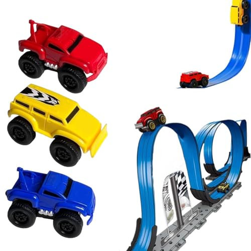 Magnetisches Wandkletterspielzeugauto, Emboadlie Anti-Schwerkraft-Wandkletterspielzeugauto Mit Magnetischer Bahn, Trägheitsmagnetschwebeautos, Die an Wänden Und Decken Fahren, Sanfteres Klettern(C Set