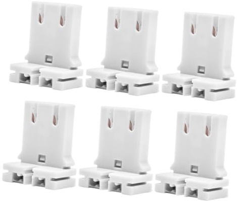 BAZEITFLOW 6 Stück Leuchtstoffröhrenfassungen T8/t12 U-förmig für LED Röhren Lampensockel mit Plug And Play Haushaltslampenhalterung für Büro und Zuhause