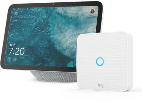 Echo Show 8 (ultimo modello), Bianco ghiaccio + Ring Intercom Video, vedi chi suona al citofono sul tuo Echo Show, con Accesso Anticipato ad Alexa+