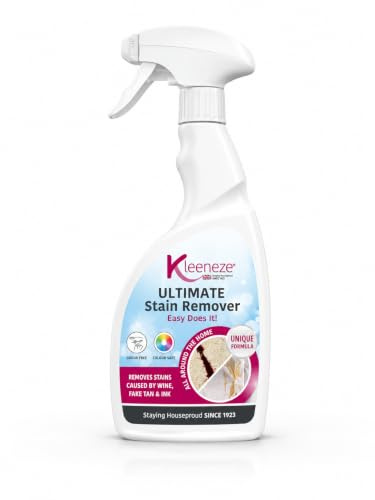 Kleeneze Ultimate Stain Remover Spray 500ml – Multi-Surface Stain Remover for Carpet, Upholstery & Clothing, Tough Stain Cleaner for Red Wine, Ink, Coffee, Tea, Grass & Dirt
