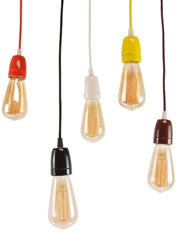 B·LED BARCELONA LED - Keramik-Pendelleuchte - E27-5 Farben