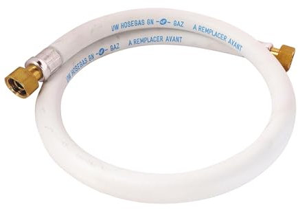 SOMATHERM FOR YOU, Flexible caoutchouc pour gaz naturel - Longueur 1 mètre - Durée de vie 10 ans - Raccords écrou tournant 15/21 - Idéal pour alimenter vos appareils au gaz