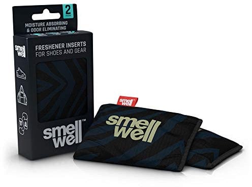 SmellWell Trocknungs- und Erfrischungskissen für Schuhe, Sporttaschen oder sogar das Auto - versetzt mit einem frischen Duft (Black Zebra)