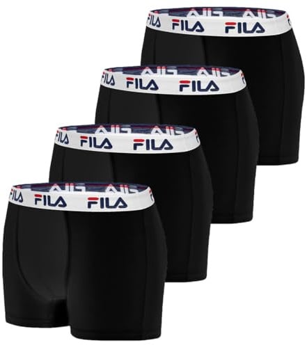 Fila Fila Boxer Fi/1bcx4/Fu5016 Boxer a Pantaloncino Uomo (Pacco da 4)