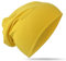 Miobo Kinder Slouch Beanie Mütze,Baumwolle,Unifarbe Gelb-L