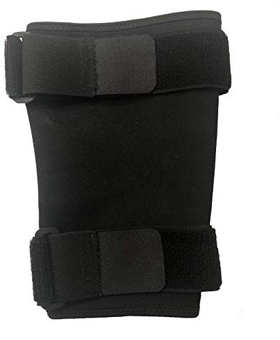 MAXTEQ USA Ankle Monitor Cover for Parole, Probation, House Arrest, GPS, SCRAM Alcohol Bracelet Cover Up, Immigration, Sex Offenders - Black Neoprene, Adjustable Elastic Hook and Loop Straps