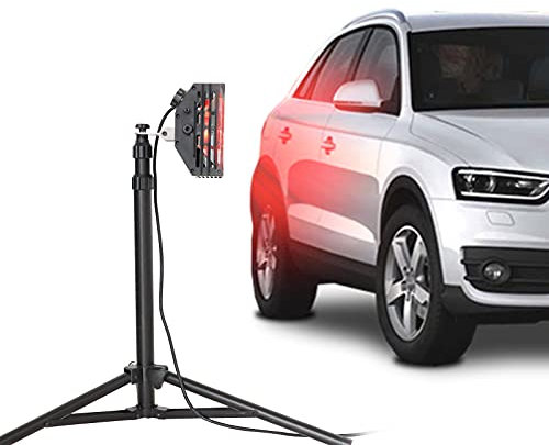 DATOUBOSS Lacktrockner Infrarot mit Ständer Trockner Strahle mit 2000 W, 2 Strahler, Farbtrocknungs Lampe Mobile Karosserie Kurzwellen Infrarot