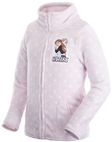 Brandsseller Kinder Fleece Jacke Eiskönigin Kuscheljacke mit Stehkragen (110/116, Flieder)
