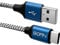 BOFIN, USB C Cable to USB A, 2m Double Braided Nylon Type C Charging Cable for iPhone 15, iPad, Samsung Galaxy S8 S8+ S9 S9+, HTC 10, Sony XZ, LG V20 G5 G6, Xiaomi 5