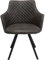 Kare Design Drehstuhl Coco, Anthrazit, Polsterstuhl, Easy-Clean Bezug, 360 Grad drehbar, 48cm Sitzhöhe, 84x53x60 cm (H/B/T)