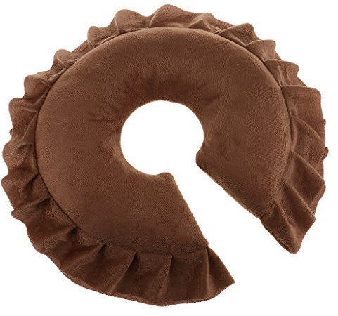 U Shaped Soft Spa Salon Massage Table Cradle Face Pillow Neck Head Cushion Travel Flight Office Neck Pad 6 Colors Coffee